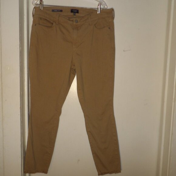 NYDJ Women's Ankle & Cropped Jeans in Tan - Picture 1 of 7